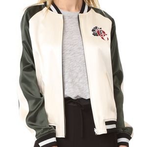 Opening Ceremony Gestures Reversible Silk Bomber